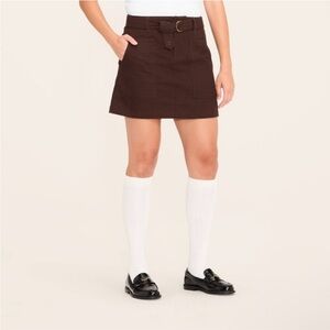 Woolrich x Target Women’s Belted Mini A-Line Cotton Skirt Size Small